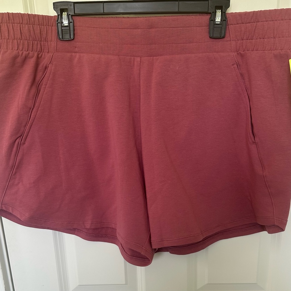 All in Motion Pink Athletic Shorts Elastic Waistband Soft Fabric
